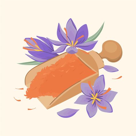 Free Vector | Hand drawn flat design saffron illustration Saffron Logo Design, Saffron Drawing, Saffron Illustration, Food Sticker, Food Stickers, Packaging Designs, Vector Hand, Packaging Design Inspiration, Flat Design