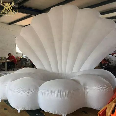 Yot Club, Clam Chair, Store Shelving, Baby Gadget, Hoco 2023, Sea Clams, Clam Pearl, Giant Clam Shell, Mermaid Birthday Party Decorations