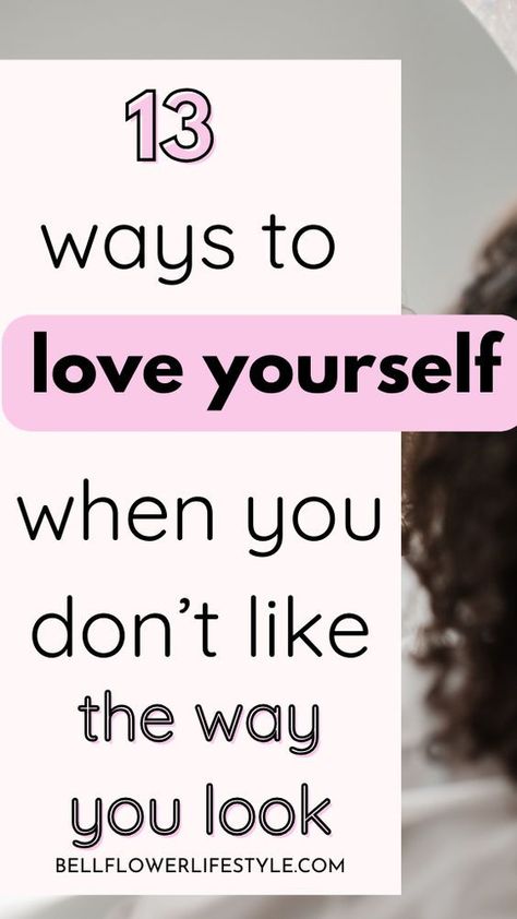 How can I love myself when I don't like the way I look? I know how it feels and in this post I will share exactly how I did it! as someone who struggled with loving myself and body image issues - these tips had helped me fall in love with myself again! Self- love | self improvement tips I better yourself | how to love yourself I self love journey ideas | self love | better self esteem self confidence I personal development tips How Can I Improve Myself, How To Heal Myself, How Do I Learn To Love Myself, How To Love Yourself First, How To Love Myself, Better Self Esteem, How To Like Yourself, Fall In Love With Myself, In Love With Myself