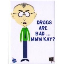 A character from a popular cartoon show South Park satirizing the D.A.R.E. program, by his lack of seriousness as a teacher in the show. Matthew S. Tool Shed South Park, South Park Teacher, Master Got Me Working South Park, South Park Stick Of Truth, Mr Mackey, Degree Quotes, Respect My Authoritah South Park, South Park Memes Hilarious, Trey Parker