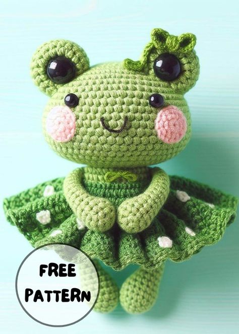 Frog Crochet Pattern Free Amigurumi, Crochet Frog Free Pattern, Frog Crochet Pattern Free, Crochet Frog Pattern Free, Easy Crochet Amigurumi, Crochet Frog Pattern, Crochet Star Patterns, Amigurumi Patterns Free, Crochet African Flowers