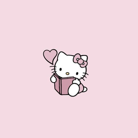 Cute Hello Kitty Widgets, Kawii Pictures Aesthetic, Pink Hello Kitty Png, Cute Hello Kitty Pfp, Hello Kitty Reading, Cute Kpop Pfp, Wigets Pictures, Pink Aesthetic Hello Kitty, Hello Kitty Widgets