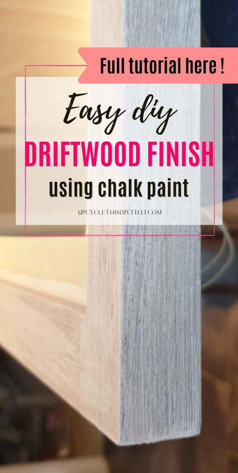 Chalk Paint On Laminate Furniture, How To Paint Driftwood Look, Diy Driftwood Paint Furniture, Refinishing Furniture Driftwood, How To Paint Furniture To Look Like Driftwood, Grey Whitewash Furniture, Diy Driftwood Furniture, Dry Brushed Dresser, Chalk Paint Annie Sloan