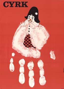 Andrzej Pagowski - CYRK Clown Red Hand Cirque Vintage, Polish Posters, Polish Poster, Circus Poster, Contemporary Vintage, Art Investment, Poster Shop, Vintage Poster Art, Music Print