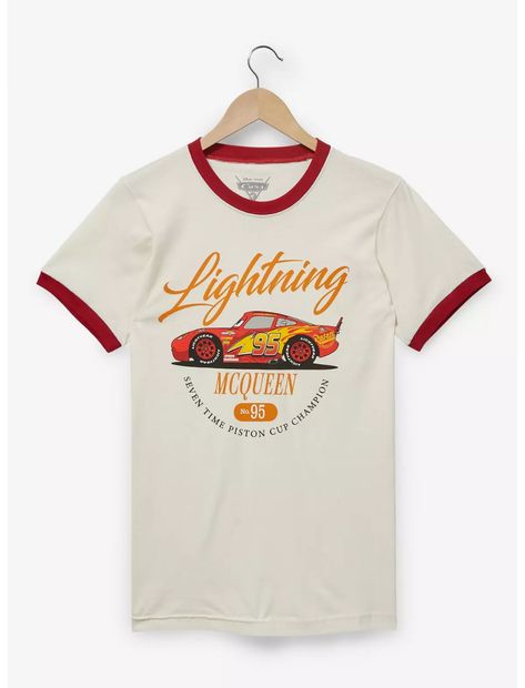 Disney Graphic Tees, Boxlunch Disney, Disney T Shirts, Cars Lightning Mcqueen, Disney Tees, Disney Pixar Cars, Pixar Cars, Disney Shirt, Lightning Mcqueen