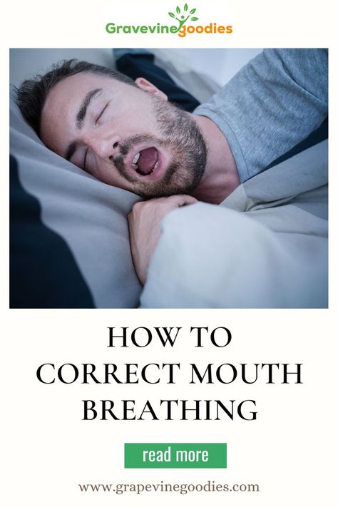 How to correct Mouth Breathing- grapevinegoodies Nose Breathing, Remedies For Dry Mouth, Mouth Breathing, Bad Breath Remedy, Dry Mouth, Pranayama, Improve Sleep, Natural Home, Natural Home Remedies