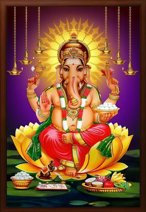 Baby Murugan Paintings, Arte Ganesha, Beads For Hair, Photos Of Ganesha, Shri Ganesh Images, Lord Rama Images, Lord Murugan Wallpapers, Ganesh Wallpaper, Ganesh Photo