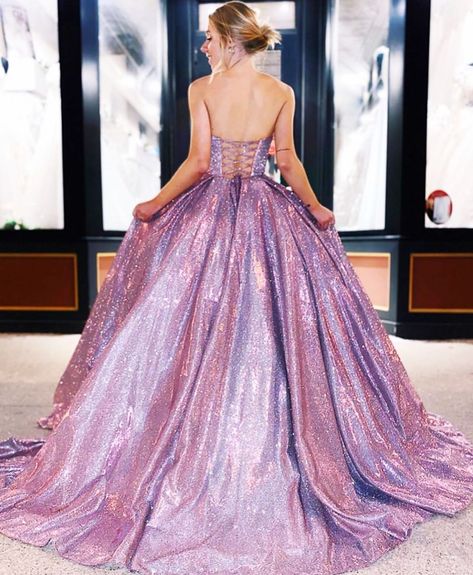 Lilac Prom Dresses, Sparkle Prom Dress, Perfect Dresses, 2020 Style, Purple Prom, Graduation Party Dresses, Princess Prom Dresses, Professional Dress, Custom Prom Dress