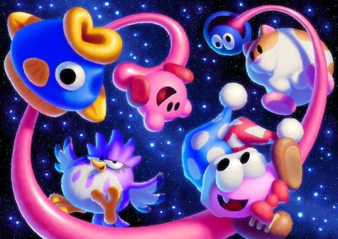 Kirby Friends, Kirby Star Allies, Kirby Pictures, Kirby Star, Kirby Games, Kirby Stuff, Digimon Adventure Tri, Kirby Art, Nintendo Art