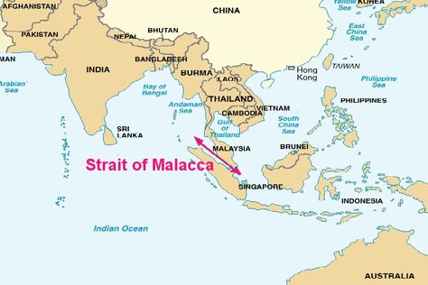 Bering Strait, Strait Of Malacca, Strait Of Gibraltar, North Sumatra, East Pakistan, Sea Of Japan, Bay Of Bengal, Southern Ocean, Goa India