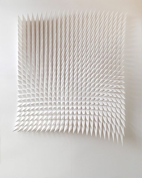 New Geometric Paper Art from Matthew Shlian Matt Shlian, Architecture Origami, Jen Stark, Sculpture Inspiration, Papercut Art, Paper Engineering, Colossal Art, Light Sculpture, Paper Folding