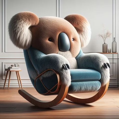 Adorable Animal-Shaped Rocking Chairs: Fun, Function, and Style for Any Room Unique Chair, Wooden Design, Rocking Chairs, Like Animals, Wooden Animals, Rocking Horse, Cozy Corner, Safari Animals, Plush Animals