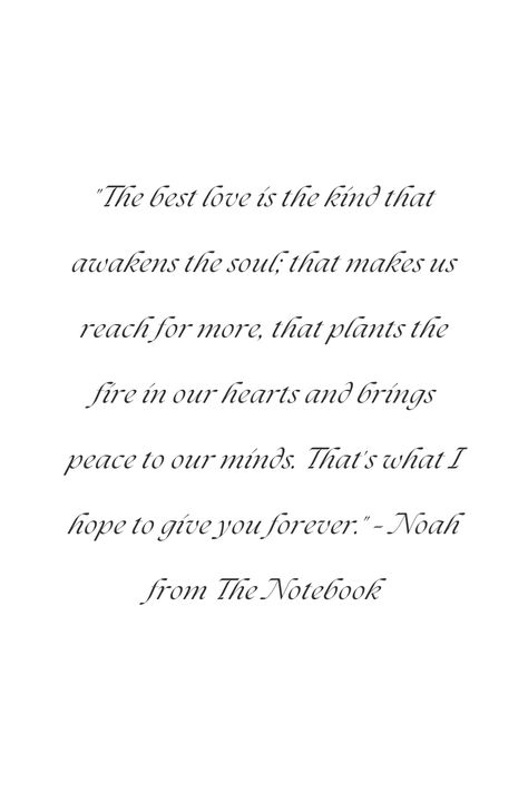 "The best love is the kind that awakens the soul; that makes us reach for more, that plants the fire in our hearts and brings peace to our minds. That's what I hope to give you forever." – Noah from The Notebook Noah From The Notebook, Damascus Steel Wedding Band, The Notebook Quotes, Damascus Ring, Damascus Steel Ring, Men's Wedding Bands, Titanium Wedding Rings, Rings Mens Wedding Bands, The Notebook