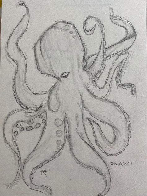 What to draw, ideas, ideas for sketch book, sketch book practice ideas, pencil, pencil drawing, lines, shading practice, outfit, drawing, ocean, octopus, fish, octopus drawing, sketchbook,#aesthetic, #coquette, #dress, #drawing, #art, #outfits, #sketch, #ocean #octopus #sea #toptags, #thingstodo, #ideas #mask #y2k #fish #fashion Art Sketchbook Sealife, Octopus Drawing Pencil, Drawing Of An Octopus, Sketches Of Octopus, Water Animal Sketch, Easy Sea Life Drawing, Sketchbook Ideas Ocean, Sketchs Ideas Pencil Aesthetic, Drawing Ideas Octopus