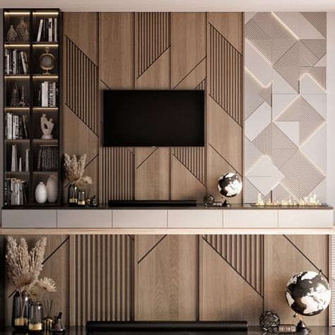 TV Wall 20 Wooden Tv Back Panel, Wood Lcd Panel, Wooden Tv Unit Design, Office Tv Wall Design, Wpc Wall Panel Tv Unit, Tv Unit With Door Panel, Wooden Panneling Design Tv Unit, Wooden Tv Wall, Wooden Wall Cladding