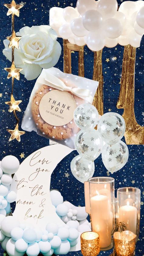 Space Theme Bridal Shower Ideas, Over The Moon Bachelorette, Over The Moon Engagement Party, Star Bridal Shower Theme, Zodiac Bridal Shower Theme, Written In The Stars Bachelorette, Moon And Stars Bridal Shower Ideas, To The Moon And Back Bridal Shower Ideas, Over The Moon Bridal Shower Ideas