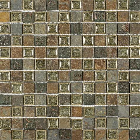 Travertine mosaic tiles