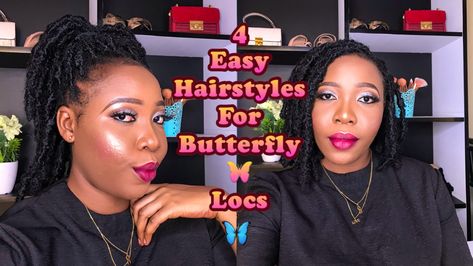 Ways To Style Butterfly Locs, Style Butterfly Locs, Butterfly Locs Bob, Locs Bob, Butterfly Locs, Locs, Simple Style, Easy Hairstyles, Crochet Necklace