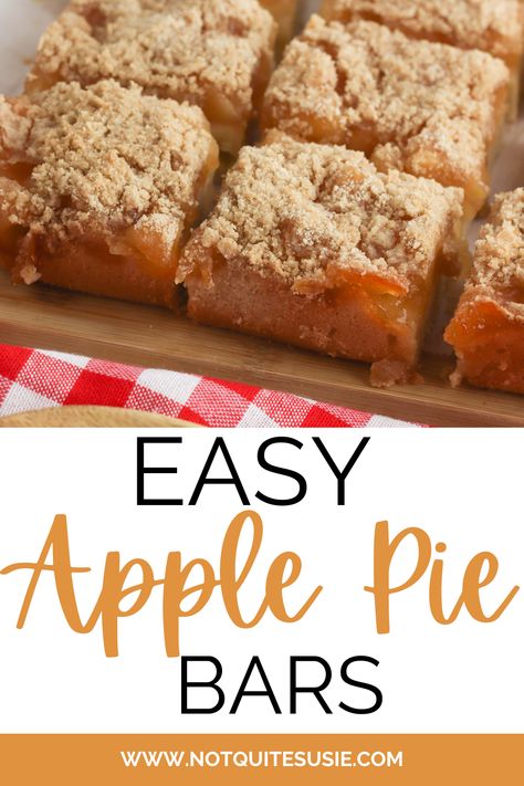 Indulge in the taste of fall with these irresistible Apple Pie Bars! With a buttery crust, luscious apple filling, and crumbly streusel topping, they're a delightful twist on a classic dessert. Easy to make and perfect for autumn gatherings. Pin now and satisfy your apple pie cravings! Recipes That Use Apple Pie Filling, Easy Apple Pie Bars, Apple Pie Bars Easy, Apple Pie Cheesecake Bars, Apple Pie Bars Recipe, Pie Bars Recipe, Apple Pie Cheesecake, Cracker Barrel Recipes, Apple Streusel