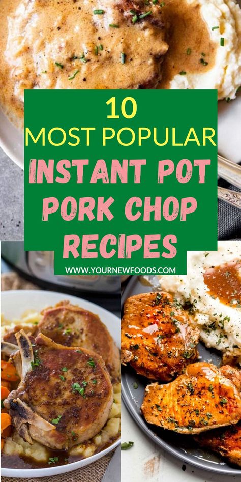 Instant Pot Pork Chop Recipes. Try these delicious pork chop meals that all the family will love. Find your new favorite Instant Pot Pork chop dinner recipe today! Instant Pot Pork Chop Recipes, Pork Chops In Instant Pot, Gravy Pork Chops, Recipes For Pork Chops, Pressure Cooker Pork Chops, Recipes For Pork, Pressure Cooker Pork, Keto Pork Chops, Instant Pot Pork Chops