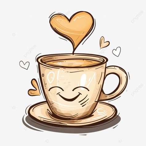 cartoon i love coffee cup coffee cup takeout png Coffee Cup Clipart, Mini Coffee Cups, Transparent Image, Love Coffee, Cup Coffee, Design Background, Png Transparent, Take Out, Free Png