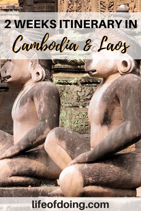 Planning a trip to Cambodia and Laos? Consider spending 2 weeks in Cambodia and Laos during your Southeast trip. With this itinerary, you'll learn about visas, things to do in Cambodia and Laos, where to stay, places to eat, and more! We're off to Phnom Penh, Battambang, Siem Reap, Luang Prabang, and Vientiane. Save this pin to your board to refer back to later. #Cambodia #Laos #CambodiaLaos #CambodiaLaos2Weeks #CambodiaLaosItinerary #SoutheastAsiaItinerary2Weeks Laos Cambodia Itinerary, Vietnam Laos Cambodia Itinerary, Cambodia Itinerary, Laos Vietnam, Laos Travel, Battambang, Asian Travel, Cambodia Travel, Vientiane