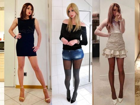 Cross Dresser Outfits For Man, Transgender Outfits Ftm, Transgirl Outfits, Mtf Fashion, Transfemme Fashion, Feminine Outfits Girly, Girly Outfits Classy, Linda Tran, Trans Outfit