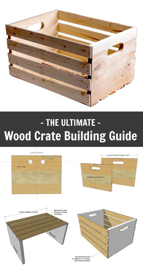 Woodworking Project Plans, Carpentry Projects, Woodworking Furniture Plans, Crate Furniture, Diy Holz, Popular Woodworking, Wood Plans, Wood Crates, Woodworking Projects Plans