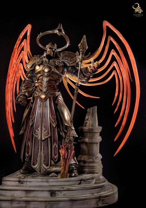 ArtStation - Imperius diablo 3 statue , Stivens trujillo Sanchez Story Artist, Angel Warrior, Castle Art, D Love, Celestial Art, Fantasy Castle, Fantasy Armor, Motivational Art, Angels And Demons