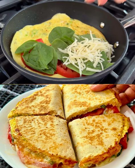 Tortilla Breakfast Wrap with Eggs, Tomato, and Spinach Scrambled Eggs Spinach Tomatoes, Eggs Spinach Tomato Scramble, Egg Breakfast Wrap Tortillas, Tomato Egg Tortilla Breakfast, Eggs Tomato Breakfast, Spinach Egg Tortilla, Egg Wraps Tortilla, Tortilla Egg Breakfast, Breakfast Tortilla Wraps