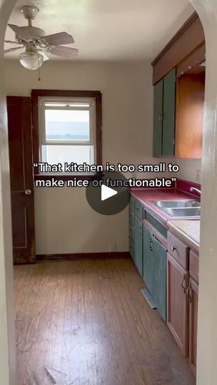 33K views · 217 reactions | Made this small kitchen a dream space!… Extended uppers make the small space feel bigger plus the butcher block countertops gives it warmhomey vibes 🤩 #kitchen #beforeandafter #homeinterior | Amber And Trey | Amber And Trey · Original audio Block Countertops, The Butcher, Butcher Block Countertops, Flipping Houses, Dream Spaces, Fixer Upper, Butcher Block, Small Space, Small Kitchen