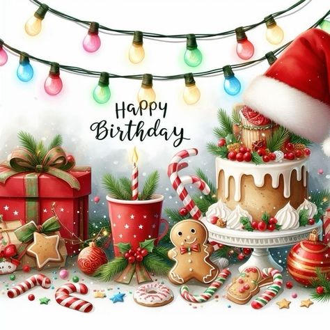 Happy Birthday Christmas Images, Autumn Happy Birthday, Happy Christmas Birthday, Scrapbooking Photos, Sretan Rođendan, Happy Birthday Christmas, Animated Happy Birthday Wishes, Christmas Happy Birthday, Happy Birthday Clip Art