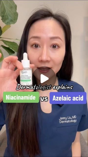 Jenny Liu, MD FAAD , Skincare expert | Part 2 of ingredient comparisons: niacinamide vs azelaic acid. Both are great but I do recommend only using specific products if they hel... | Instagram What Does Niacinamide Do, Azelaic Acid Routine, Azelaic Acid Benefits, Niacinamide Before And After, Azaleic Acid, Niacinamide Benefits, Azelaic Acid, Clogged Pores, You Want Me