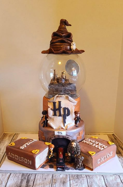 Harry Potter Dort, Harry Potter Cakes Birthday, Hogwarts Cake, Harry Potter Birthday Cake Ideas, Tort Harry Potter, Harry Potter Theme Cake, Harry Potter Cake Ideas, Harry Potter Kitchen, Harry Potter Treats