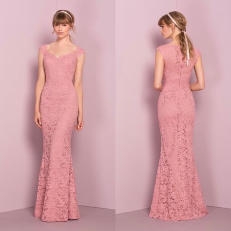 Fluted lace bridesmaid dress. Kelsey Rose #12546 Dress Wisuda, Brukat Dress, Kelsey Rose, Lace Princess Wedding Dresses, Lace Bridesmaid Dress, Rose Bridesmaid Dresses, Dress Graduation, Lace Bridesmaids, Elegant Dresses Classy