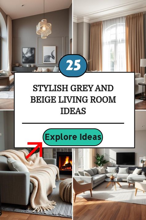 Stylish grey and beige living rooms with modern decor and natural light. Grey Black And Ivory Living Room, Living Room Grey Sofa Decorating Ideas, Beige Living Room Decor Ideas, Living Room With Gray Sofa, Grey Couch Styling, Beige Carpet Living Room, Grey And Beige Living Room, Beige Living Room Ideas, Beige Living Room Decor