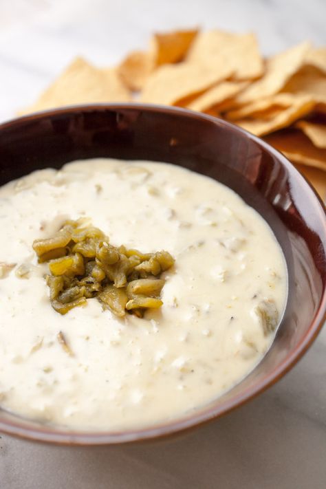 Hatch Chile Queso Recipe Hatch Queso Dip, Hatch Queso, Chili Queso, Hatch Green Chili Recipe, Spicy Cheese Dip, Hatch Chilies, Hatch Chili Recipes, Hatch Peppers, Hatch Chile Recipes