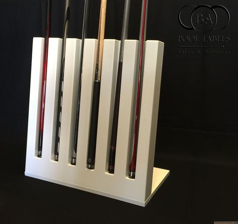 MODERN CUE RACK, BILLIARD CUE RACK, POOL CUE RACK , BRUSH ALUMINIUM CUE RACK, CONTEMPORARY CUE RACK, BILLIARD ACCESSORIES Pool Cue Rack Ideas, Snooker Room Ideas, Pool Table Room Decor, Billiard Cue Racks, Pool Rack, Custom Pool Cues, Pool Cue Holder, Snooker Room, White Pool