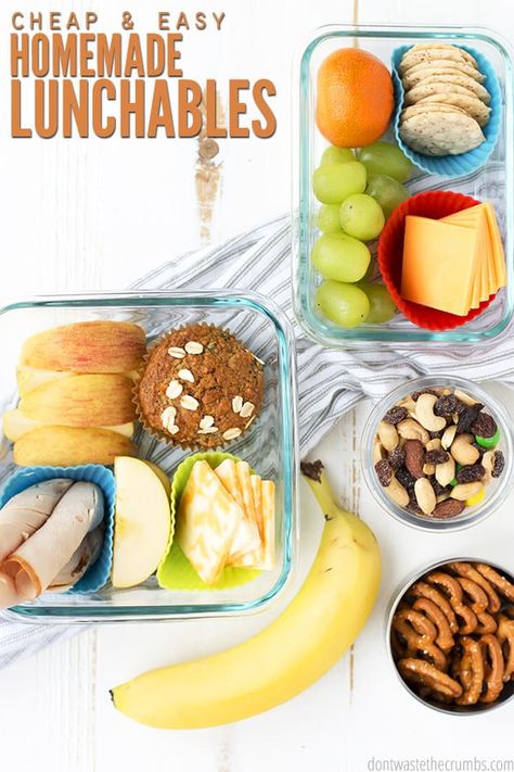 Healthy Homemade Lunchables Healthy Lunchables, Homemade Lunchables, Diy Lunchables, Make Brown Sugar, Homemade Kombucha, Box Recipes, Healthy Lunch Meal Prep, Healthy Lunchbox, Bbq Sauce Homemade