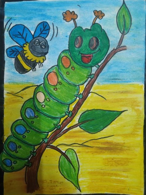 Easy oil pastel drawing for kids Random Scribbling With Crayons, Oil Pastel Drawing For Kids, Kindergarten Learning Activities, Oil Pastel Drawings, Kindergarten Learning, Pastel Drawing, Arts And Crafts Projects, Drawing For Kids, Oil Pastel