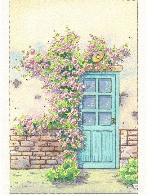 Cute Flower Drawing, Cycle Painting, Whimsical Art Journal, Pen Art Work, Best Anime Drawings, Architecture Drawing Art, Book Illustration Art, Landscape Art Painting, Sketchbook Art Journal