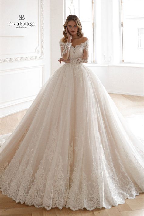 Off the shoulder embroidered floral lace long sleeve sparkle glitter tulle ball wedding gown with long train Ballgown Wedding Dress Long Sleeve, Elegant Long Sleeve Wedding Dress A Line, Long Sleeve Lace Wedding Dress Ballgown Plus Size, Ball Gown Wedding Dress Long Sleeve, Fairytale Wedding Dress Long Sleeve, Big Wedding Dresses Ball Gown Princesses, Wedding Dress Lace Ballgown, Wedding Dresses Lace Long Sleeve, Poofy Wedding Dresses