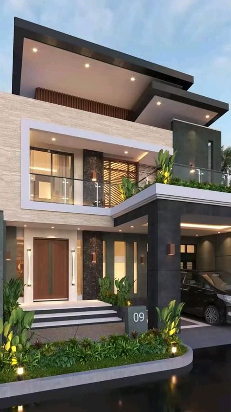 Indian House Exterior Design, House Outer Design, House Balcony Design, Modern Small House Design, Best Modern House Design, Small House Design Exterior, Building House Plans Designs, Casas The Sims 4, Architectural Design House Plans