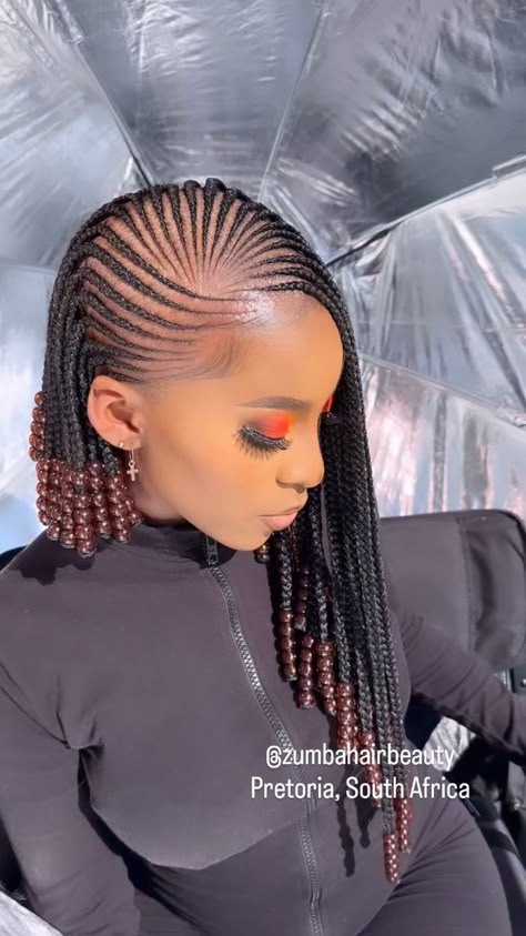 Latest Hair Braids, Lemonade Braids Hairstyles, Female Hairstyles, Bob Braids Hairstyles, Lemonade Braids, Short Box Braids Hairstyles, Braided Hairstyles For Black Women Cornrows, Feed In Braids Hairstyles, Bob Braids