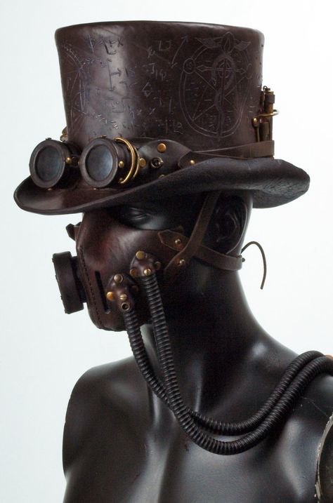 serious stuff Mode Poses, Moda Steampunk, Mode Steampunk, Futurisme Retro, Steampunk Mask, Steampunk Leather, Steampunk Hat, Diesel Punk, Style Steampunk