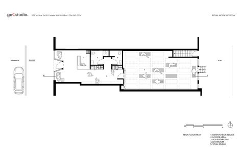 Gallery of The Key Architectural Elements Required to Design Yoga and Meditation Spaces - 28 Small Yoga Studio, Yoga And Meditation Space, Studio Floor Plans, Meditation Studio, Yoga Studio Design, Yoga Decor, Hotel Room Design, Meditation Center, Yoga Space