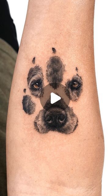 Weimaraner Tattoo, Paw Print Heart Tattoo, Paw Print Memorial Tattoo, Dog Paw Print Tattoo, Dog Print Tattoo, Tattoos For Dog Lovers, Pawprint Tattoo, Dog Paw Tattoo, Palm Tattoos