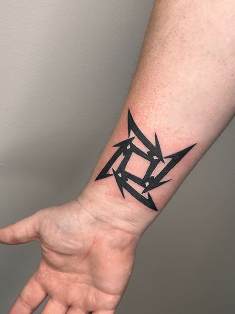 Slipknot Tattoo Logo, Metallica Logo Tattoo, Metallica Tattoo Ideas, Danny Tattoo, Tattoo Map, Slipknot Tattoo, Metallica Tattoo, Slipknot Logo, Metallica Logo