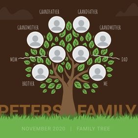 850+ editable Customizable Design Templates | PosterMyWall Family Tree Sample, Band Merch Ideas, Genogram Template, Family Tree Designs, Family Collage, Tree Template, Social Media Posting Schedule, Easter Menu, Family Tree Template