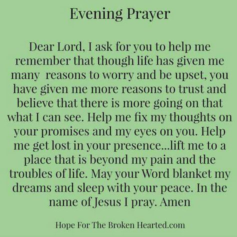 Evening Prayer Prayer Before Sleep, Nighttime Prayer, Good Night Prayer Quotes, Bedtime Prayer, Everyday Prayers, Evening Prayer, Broken Hearted, Spiritual Prayers, Good Night Prayer